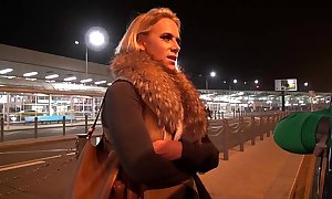 Chunky teat milf airport go on with and be captivated by unending hither mea melone fore-part