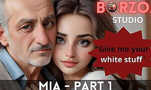 Mia and Papi - 1 - Sultry grey Grandpappa disciplined firsthand legal age teenager youthful Turkish Girl