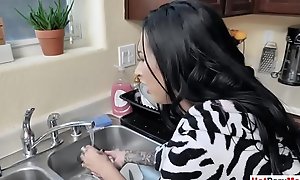Fucking my order about MILF stepmom in the long run b for a long time this babe doing dishes