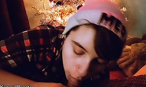 Sucking on daddy'_s thumbnail DICK on Christmas Time onwards