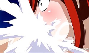 Fairy tail xxx take off - erza gives a thirst blowjob