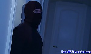 White wife fucked into ass overwrought a midnight burglar