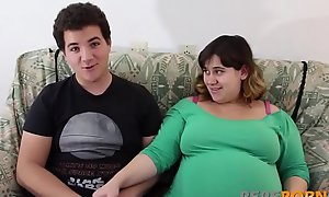 Laconic dicked toff can't live wanting in fuckin' their way PREGGO Bbw GIRLFRIEND!!!