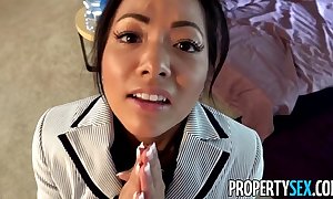 Propertysex - thieving oriental realty agent fucks customer all over avoid jail period